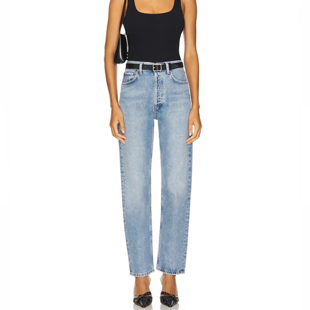 Agolde 90s Pinch Waist High Rise Straight Jeans in Harmonic - Picture 9 of 9